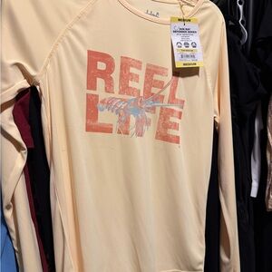 Reel Life Long-Sleeve Women’s Swim Rash Guard - yellow